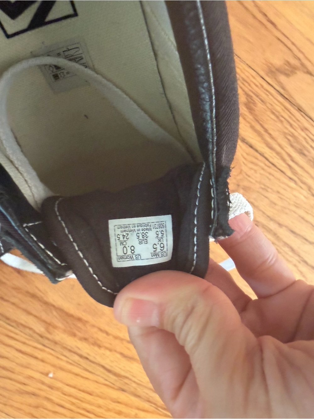 Vans Kids Black Canvas Low-Top Sneaker with White Accents
